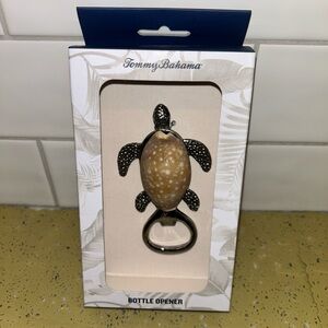 Tommy Bahama Turtle Sea Shell Coastal Ocean Beach House Bar Metal Bottle Opener